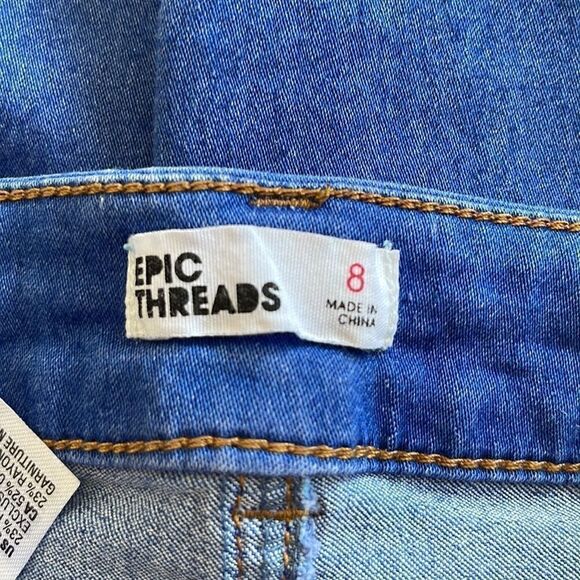 EPIC THREADS MOTT WASH DENIM  BERMUDA SHORTS - Picture 3 of 5